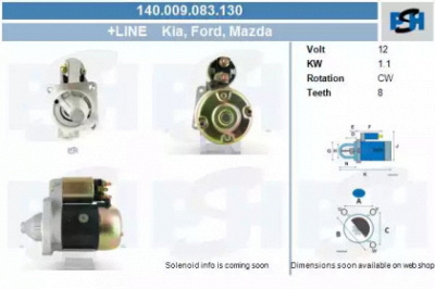 CV PSH 140009083130 -  Стартер